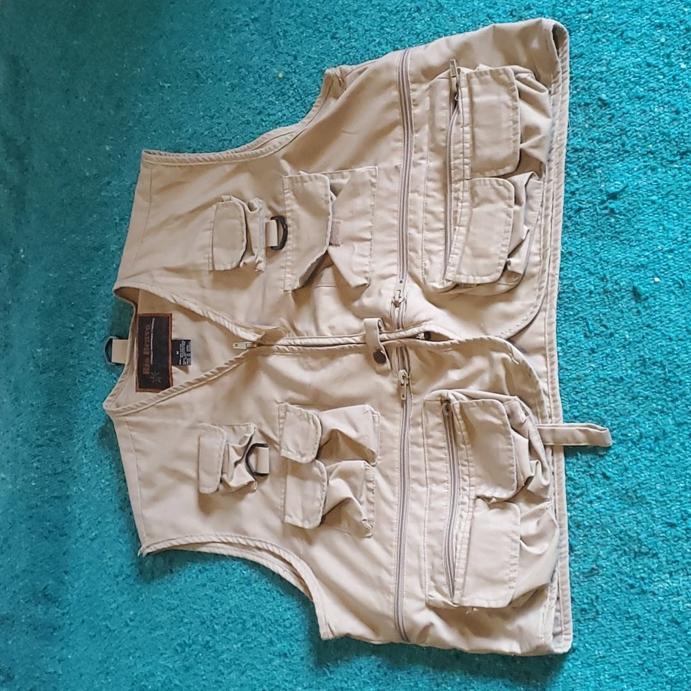 Vintage fishing vest medium